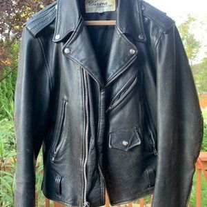 WILSON BLACK BIKER JACKET